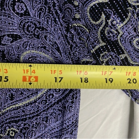 Alex Evenings Floral Sparkle Dress 2 Piece Purple Gown Sz 10 Mother Of The Bride - Picture 11 of 15